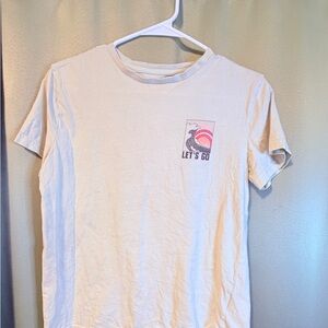White T-Shirt with Graphic Print